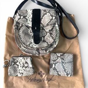 Patricia Nash Padova equestrian Crossbody Leather Saddle Bag - Coin Purse Wallet